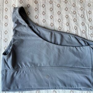Lululemon size 8Gray One-Shoulder Top